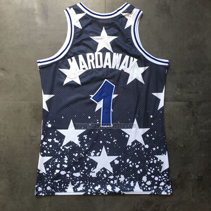 Camiseta Orlando Magic Penny Hardaway NO 1 Independence Day Mitchell & Ness Azul